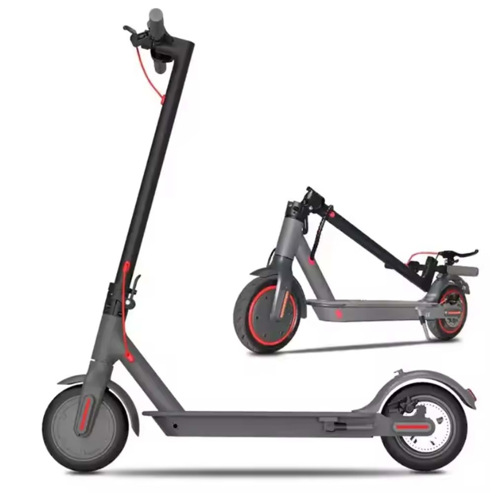 Elektrikli Scooter Katlanabilir Bisiklet Led Ekran Işıklı Scooter e-bisiklet Çift Amortisörlü