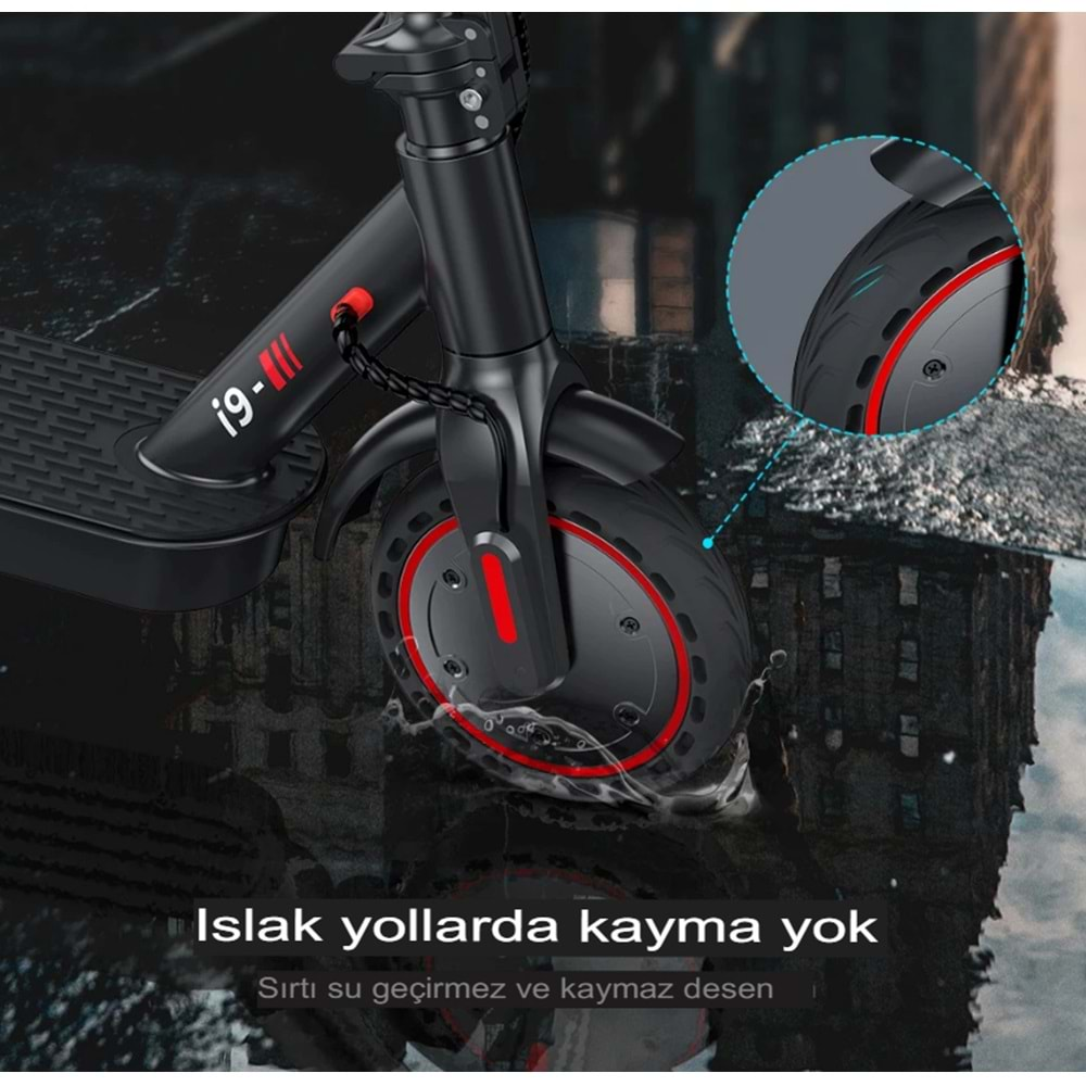 Elektrikli Scooter Katlanabilir Bisiklet Led Ekran Işıklı Scooter e-bisiklet Çift Amortisörlü