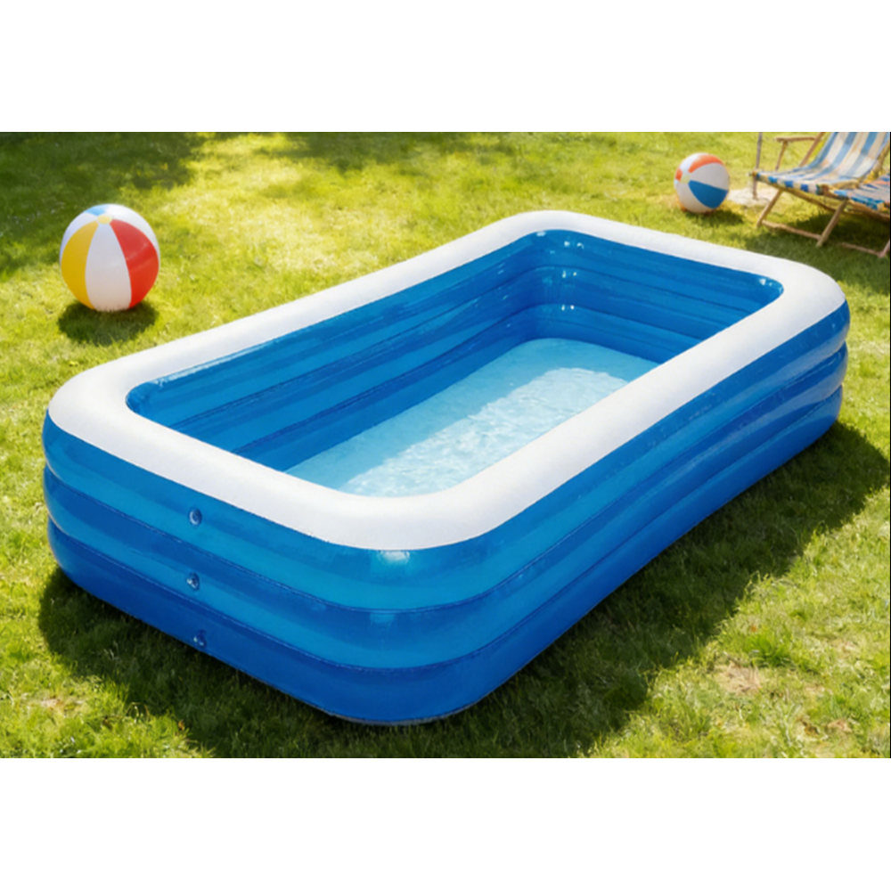 210x135x60 CM Şişme Havuz – 452 Litre Kapasiteli Çocuk ve Yetişkin Aile Havuzu
