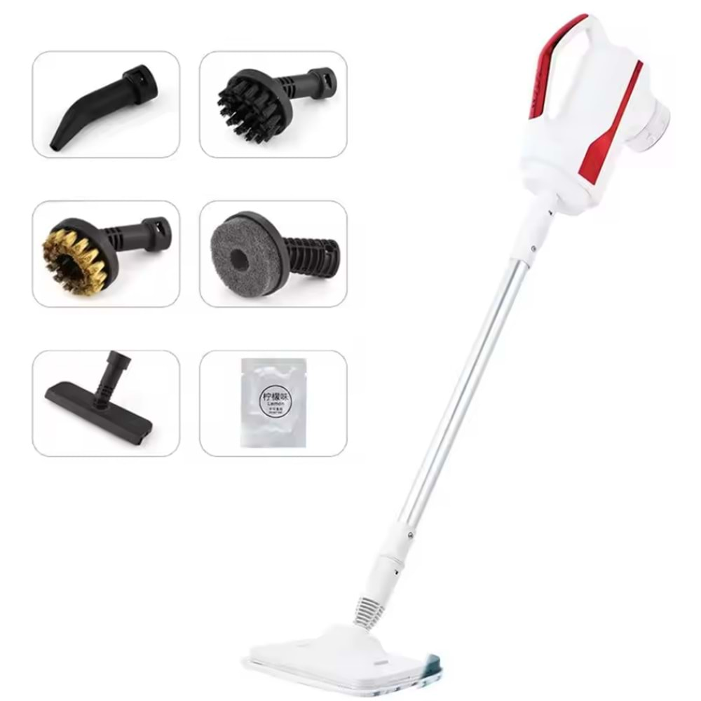 Buharlı Temizleyici Mop Zemin Halı Temizleyici Mop Buharlı Temizlik Makinesi 1500 Watt 6 In 1