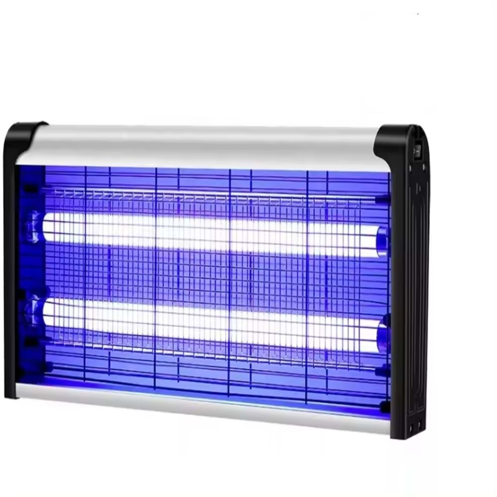 Elektrikli 2x20Watt Sivrisinek Cız Kovucu UV LED Sinek Savar Kapalı Oda ve bebek odası için sinek öldürücü Lamba Beyaz ızgara