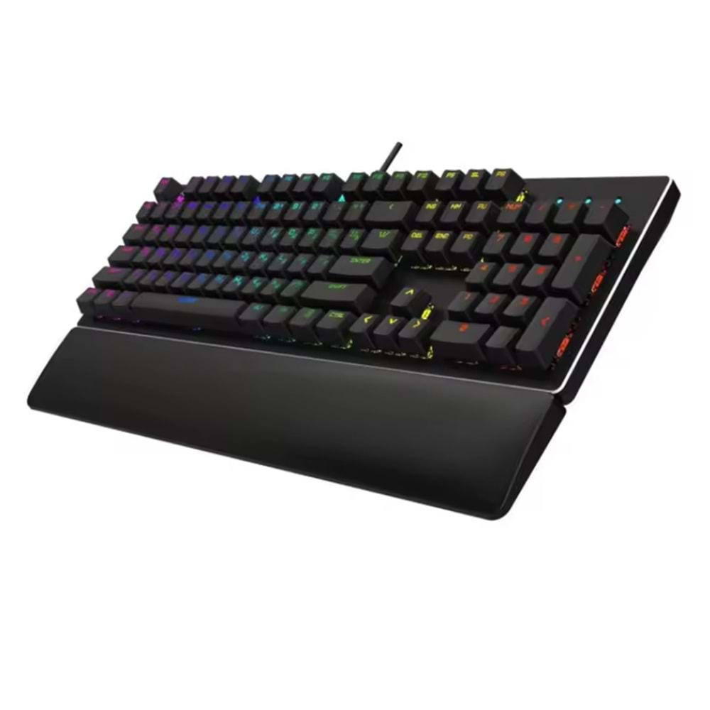 GK60 Oyuncu Klavyesi Bilek Destekli Runner Siyah Usb Akışkan Rainbow Aydınlatmalı Gaming Klavye