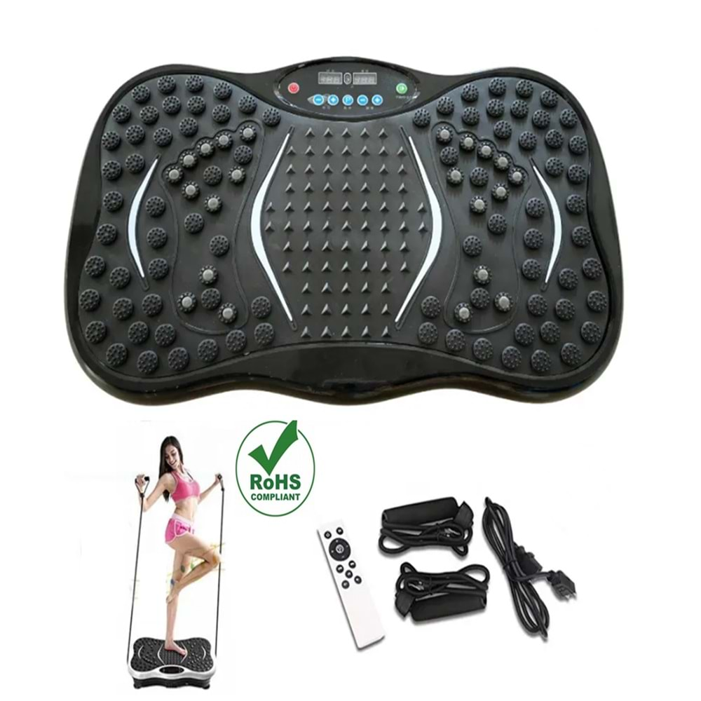 PQCFM02 Titreşimli Spor Egzersiz Fitness Aleti Cihazı Vibration Plate 180 Hız