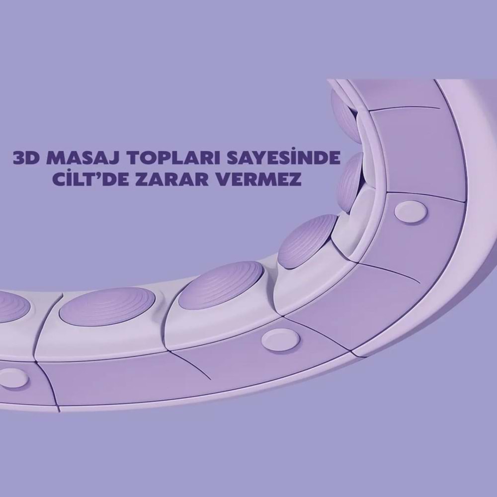 Smart LCD Ekranlı Masajlı Hulahop – Ayarlanabilir Ağırlıklı Egzersiz Çemberi