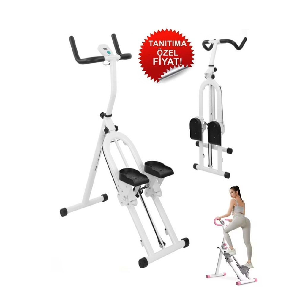 Katlanabilir Dikey Tırmanma Egzersiz Aleti – Stepper Kondisyon Bisikleti | Tam Vücut Fitness ve Yağ Yakımı için Spor Aleti