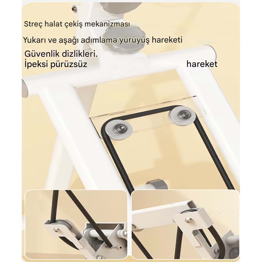 Katlanabilir Dikey Tırmanma Egzersiz Aleti – Stepper Kondisyon Bisikleti | Tam Vücut Fitness ve Yağ Yakımı için Spor Aleti