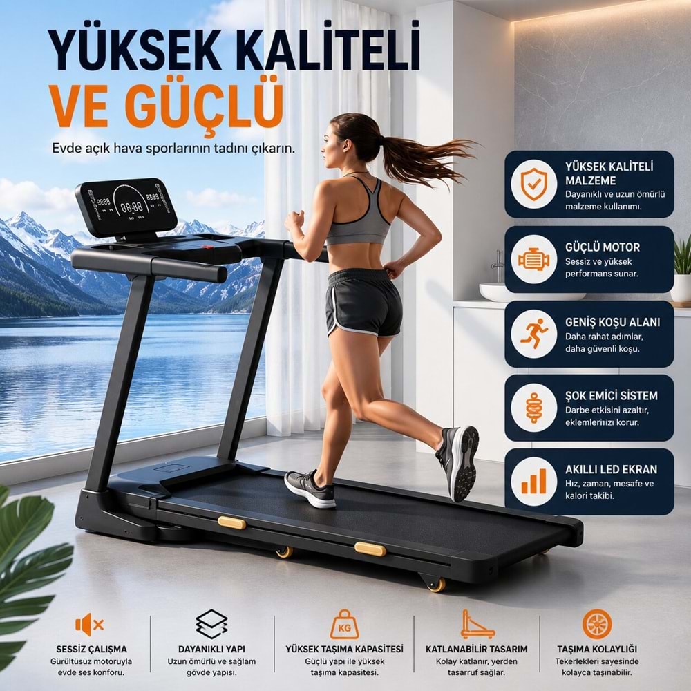 KB900 4HP Yürüme Ve Koşu Bandı 10 katmanlı Bluetooth Koşu cihazı aleti Kademeli Otomatik Rampa