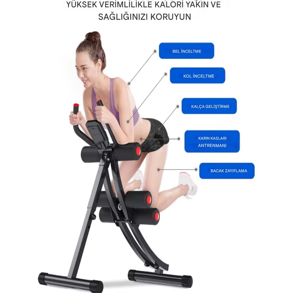 Karın Egzersiz Aleti – LCD Ekranlı Mekik & Abs Çalıştırma Makinesi