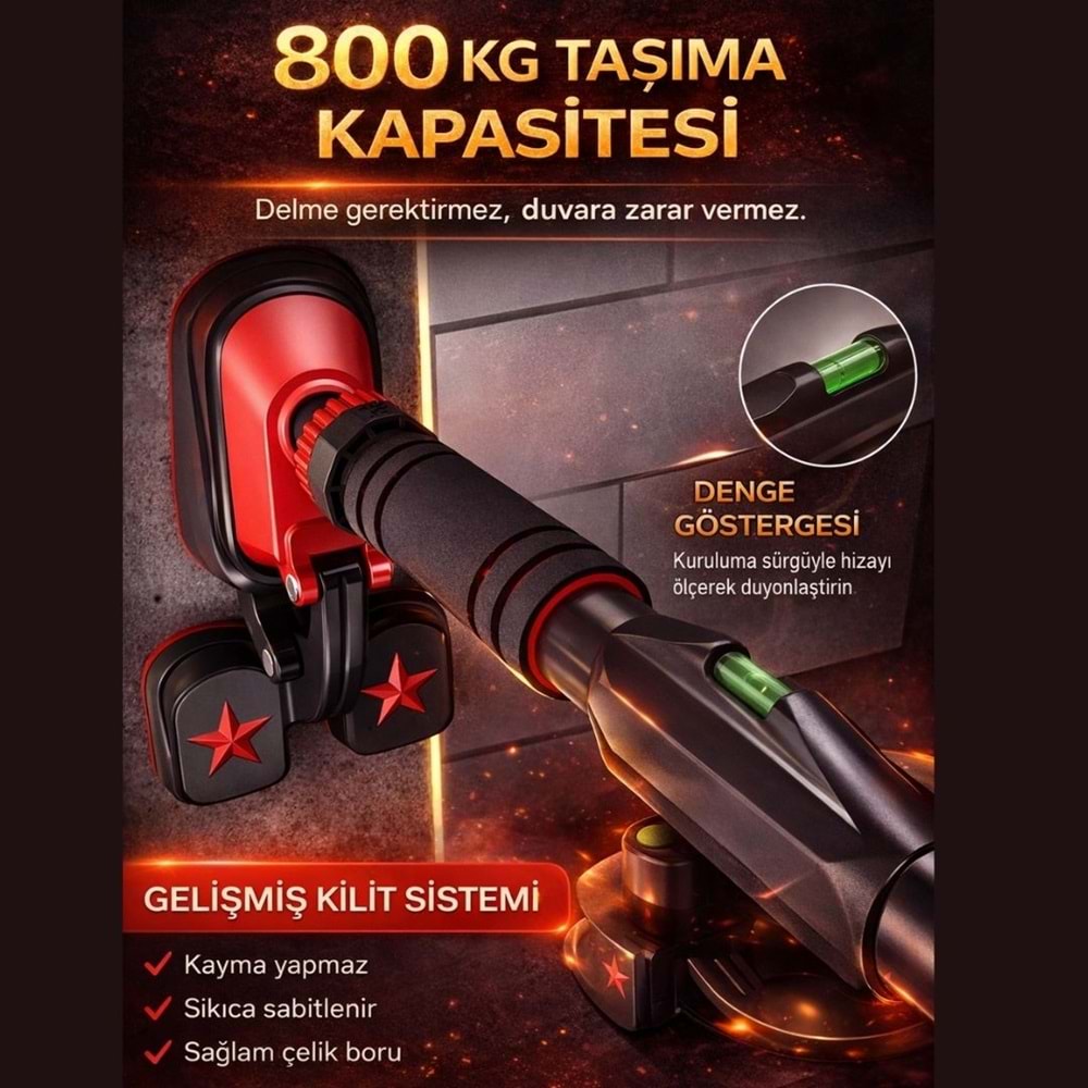 Raiden 3POD 3 Ayaklı Barfiks Aleti 92-125 cm Ayarlanabilir Kapı Koridor Çekme Barı