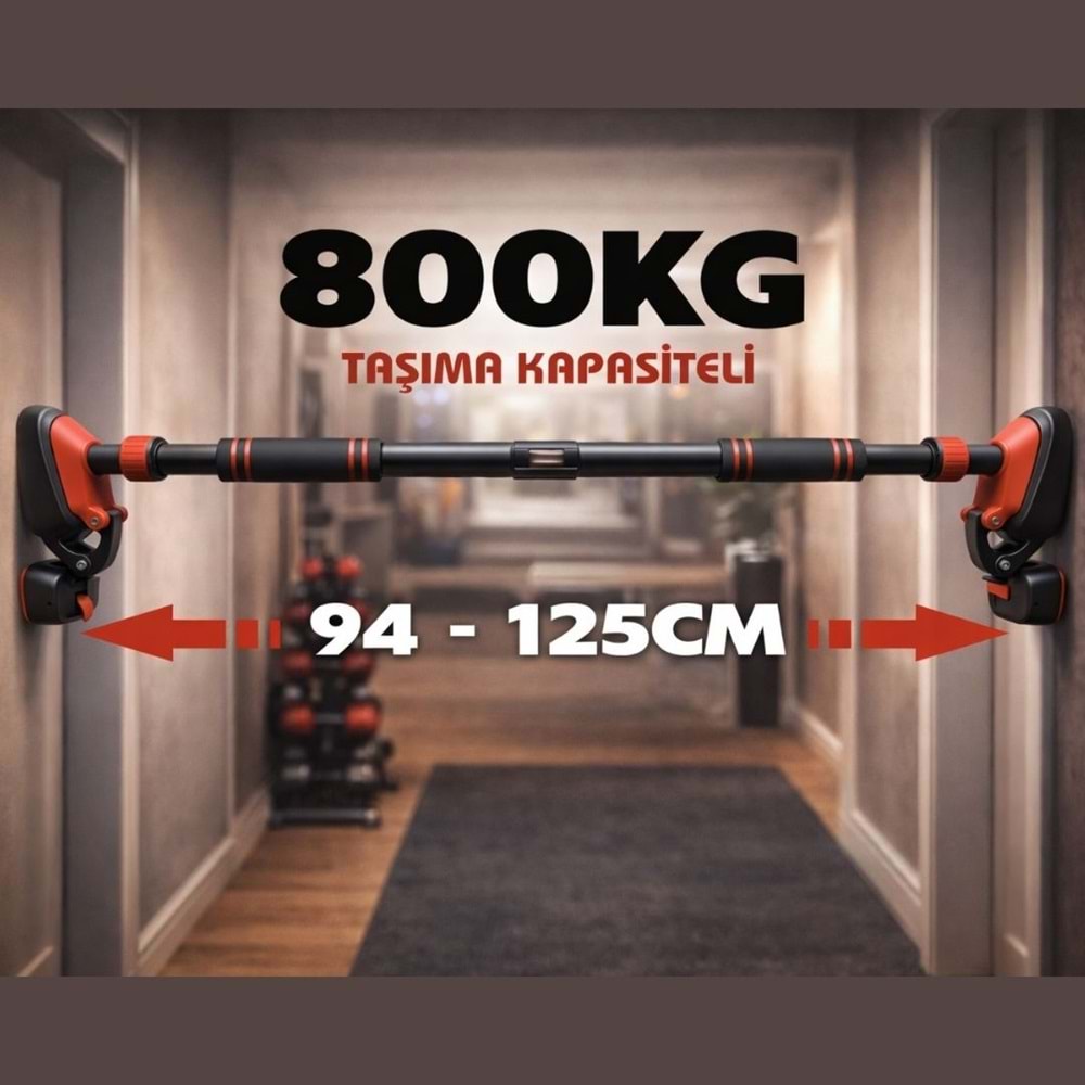 BX Çift Ayaklı Barfiks Çubuğu 94-125 CM Ayarlanabilir Süngerli Vidasız Kapı Barfiksi Çekme Demiri Ev Tipi Fitness Aleti