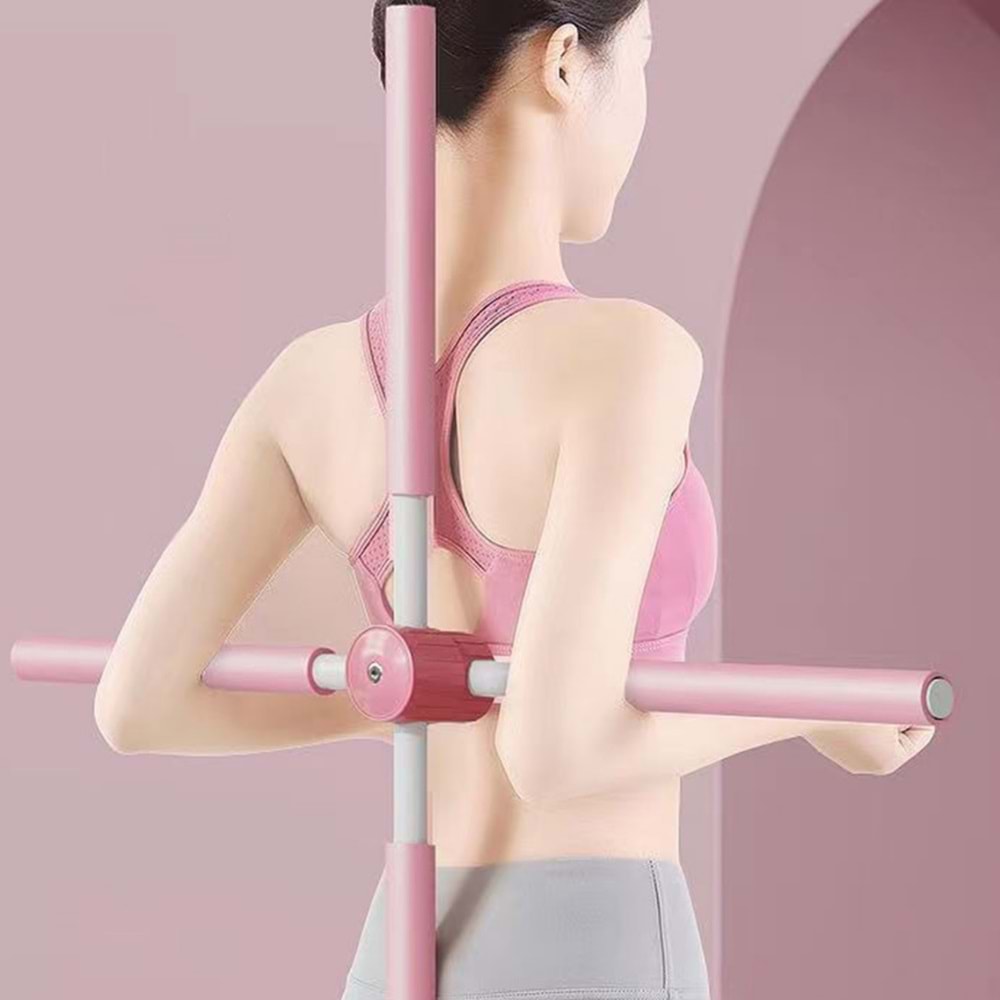 Duruş Düzeltici Germe Yoga Çubuk Bar Demir Kambur Ayarlanabilir Egzersiz Çubuğu