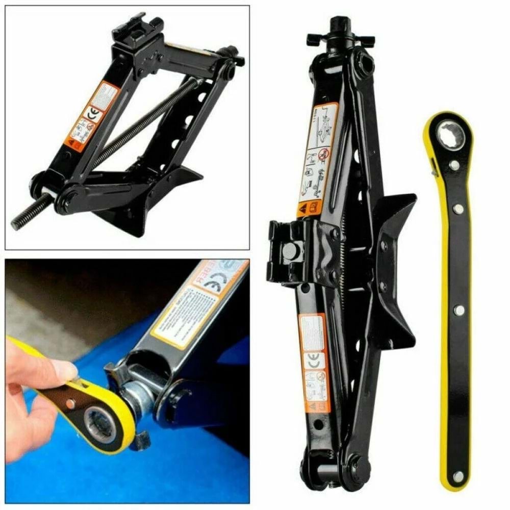 Oto Krikosu 1.5 Ton Kaldırma Araba Makas Cırcır Otomatik Kriko Araç Kaldırma Standı