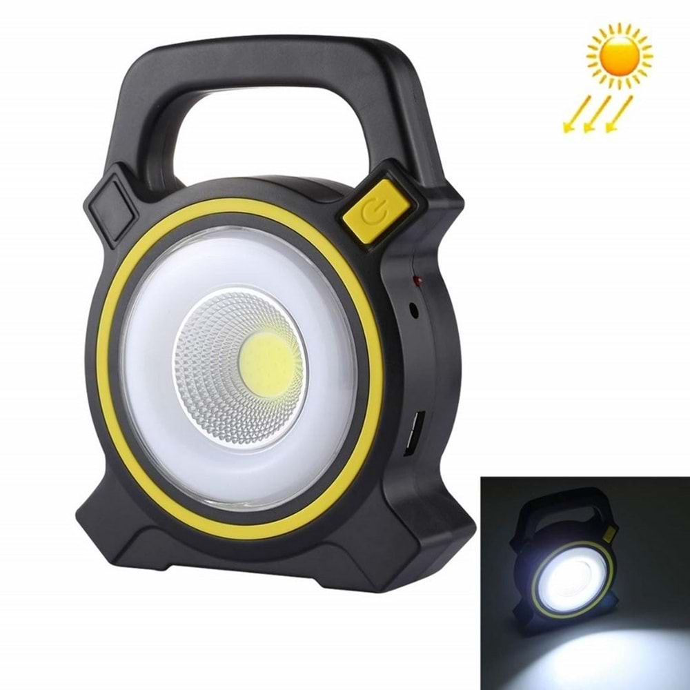 LED Güneş Enerjili Çalışma Lambası El Feneri Powerbank JY-819