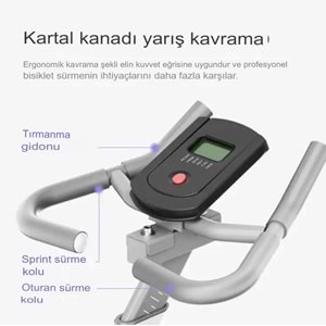 Yeni Nesil Koşu Kondisyon Bisikleti Egzersiz Ev Koşu Bisikleti Spin Bike Dikey