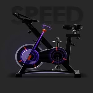 Yeni Nesil Kondisyon Bisikleti Kondisyon Aleti Spin Bike Dikey - SİYAH