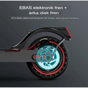 Elektrikli Scooter Katlanabilir Bisiklet Led Ekran Işıklı Scooter e-bisiklet Çift Amortisörlü