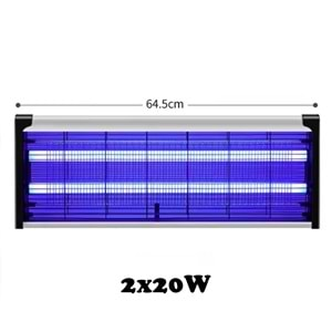 Elektrikli 2x20Watt Sivrisinek Cız Kovucu UV LED Sinek Savar Kapalı Oda ve bebek odası için sinek öldürücü Lamba Beyaz ızgara