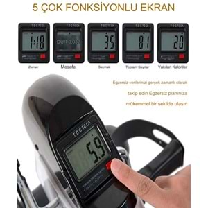 X3 Beyaz El Ve Ayak Eliptik Kondisyon Bisikleti Egzersiz Bisikleti taşınabilir fitness Bisikleti