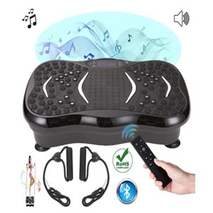 PQCFM01 Bluetoothlu Titreşimli Spor Egzersiz Fitness Aleti Cihazı Vibration Plate 180 Hız