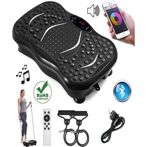 PQCFM01 Bluetoothlu Titreşimli Spor Egzersiz Fitness Aleti Cihazı Vibration Plate 180 Hız