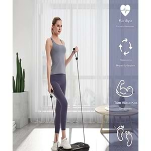 PQCFM02 Titreşimli Spor Egzersiz Fitness Aleti Cihazı Vibration Plate 180 Hız