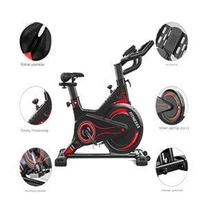 PB-02 Manyetik Kondisyon Bisikleti Egzersiz Ev Koşu Bisikleti Spin Bike Dikey