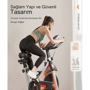 PB-06 Gri Kondisyon Bisikleti Spinning Bike Ve Kondisyon Aleti