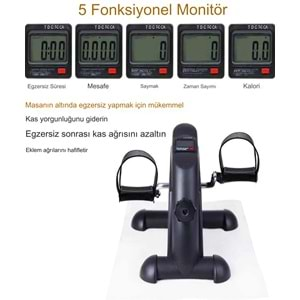 X2 Siyah El Ve Ayak Eliptik Kondisyon Bisikleti Egzersiz Bisikleti taşınabilir fitness Bisikleti