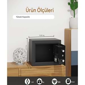 Elektronik Şifreli Çelik Para Kasası Ev İş ofis otel Tipi Kasa Montaj Kit Çelik