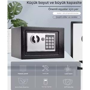 Elektronik Şifreli Çelik Para Kasası Ev İş ofis otel Tipi Kasa Montaj Kit Çelik