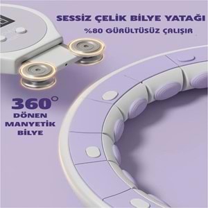 Smart LCD Ekranlı Masajlı Hulahop – Ayarlanabilir Ağırlıklı Egzersiz Çemberi