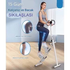 Katlanabilir Dikey Tırmanma Egzersiz Aleti – Stepper Kondisyon Bisikleti | Tam Vücut Fitness ve Yağ Yakımı için Spor Aleti