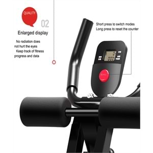 Karın Egzersiz Aleti – LCD Ekranlı Mekik & Abs Çalıştırma Makinesi