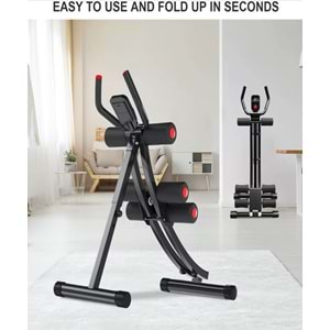 Karın Egzersiz Aleti – LCD Ekranlı Mekik & Abs Çalıştırma Makinesi