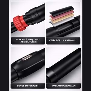 BX Çift Ayaklı Barfiks Çubuğu 94-125 CM Ayarlanabilir Süngerli Vidasız Kapı Barfiksi Çekme Demiri Ev Tipi Fitness Aleti