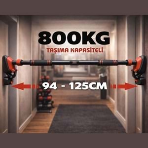 BX Çift Ayaklı Barfiks Çubuğu 94-125 CM Ayarlanabilir Süngerli Vidasız Kapı Barfiksi Çekme Demiri Ev Tipi Fitness Aleti