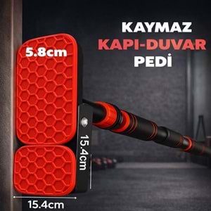 BX Çift Ayaklı Barfiks Çubuğu 94-125 CM Ayarlanabilir Süngerli Vidasız Kapı Barfiksi Çekme Demiri Ev Tipi Fitness Aleti