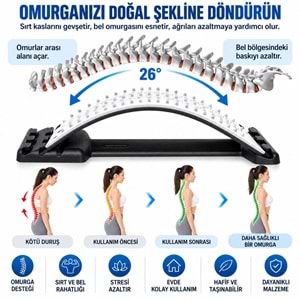 Sırt Desteği Duruş Düzeltici Omurga Bel Ağrı Kesici Alet Akupunktur Masaj Özellikli