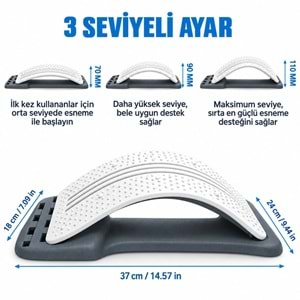 Sırt Desteği Duruş Düzeltici Omurga Bel Ağrı Kesici Alet Akupunktur Masaj Özellikli