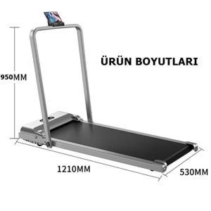 Eğim Aparatlı 2hp Fitness Katlanır Koşu Bandı 7 katmanlı Elektrikli Ev Ofis Kolay Kurulum Akıllı