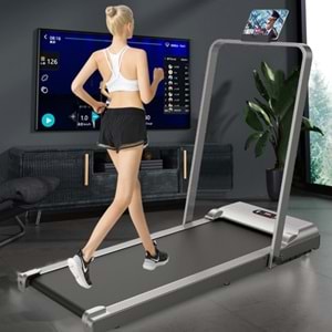 Eğim Aparatlı 2hp Fitness Katlanır Koşu Bandı 7 katmanlı Elektrikli Ev Ofis Kolay Kurulum Akıllı