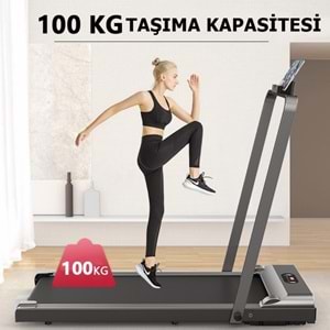 Eğim Aparatlı 2hp Fitness Katlanır Koşu Bandı 7 katmanlı Elektrikli Ev Ofis Kolay Kurulum Akıllı