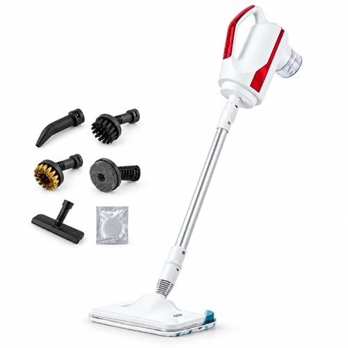 Buharlı Temizleyici Mop Zemin Halı Temizleyici Mop Buharlı Temizlik Makinesi 1500 Watt 6 In 1