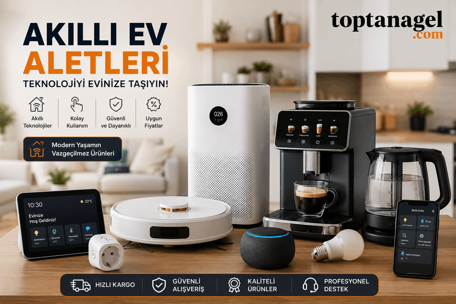 Akıllı ev aletleri kategori vitrini görseli