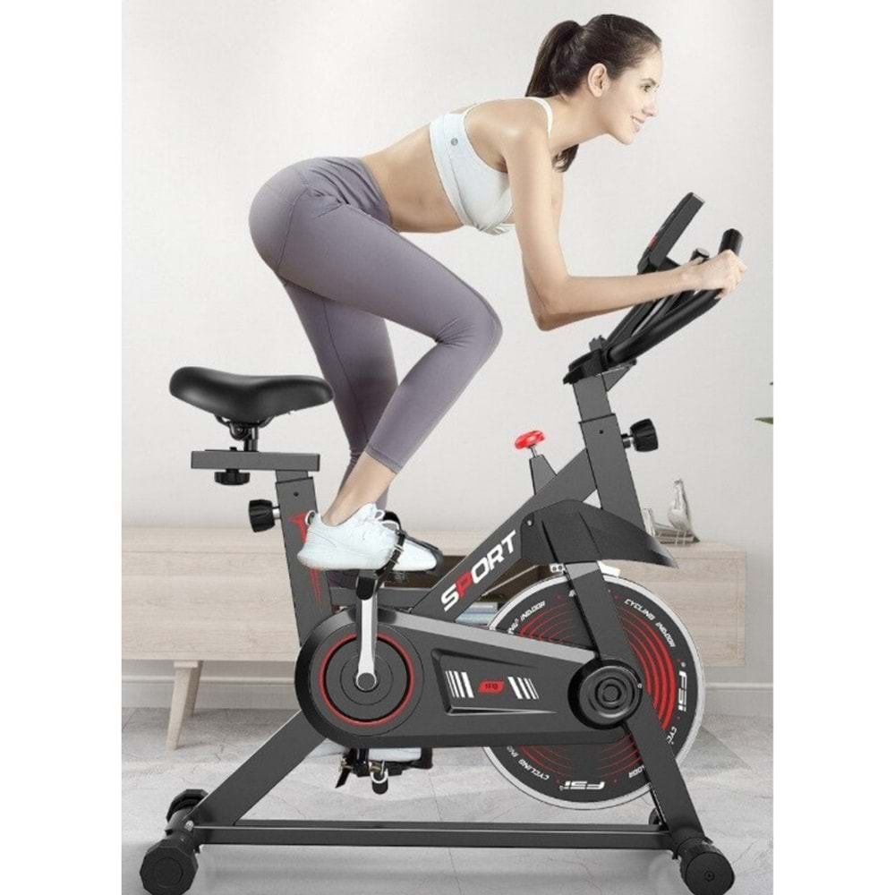 Spin Bike Dikey Kondisyon Bisikleti Fitness Egzersiz Ipad Tablet Standlı