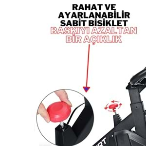 Spin Bike Dikey Kondisyon Bisikleti Fitness Egzersiz Ipad Tablet Standlı