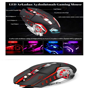X15 6400 Dpı Siyah Makrolu Rgb Ledli Gaming Oyuncu Mouse