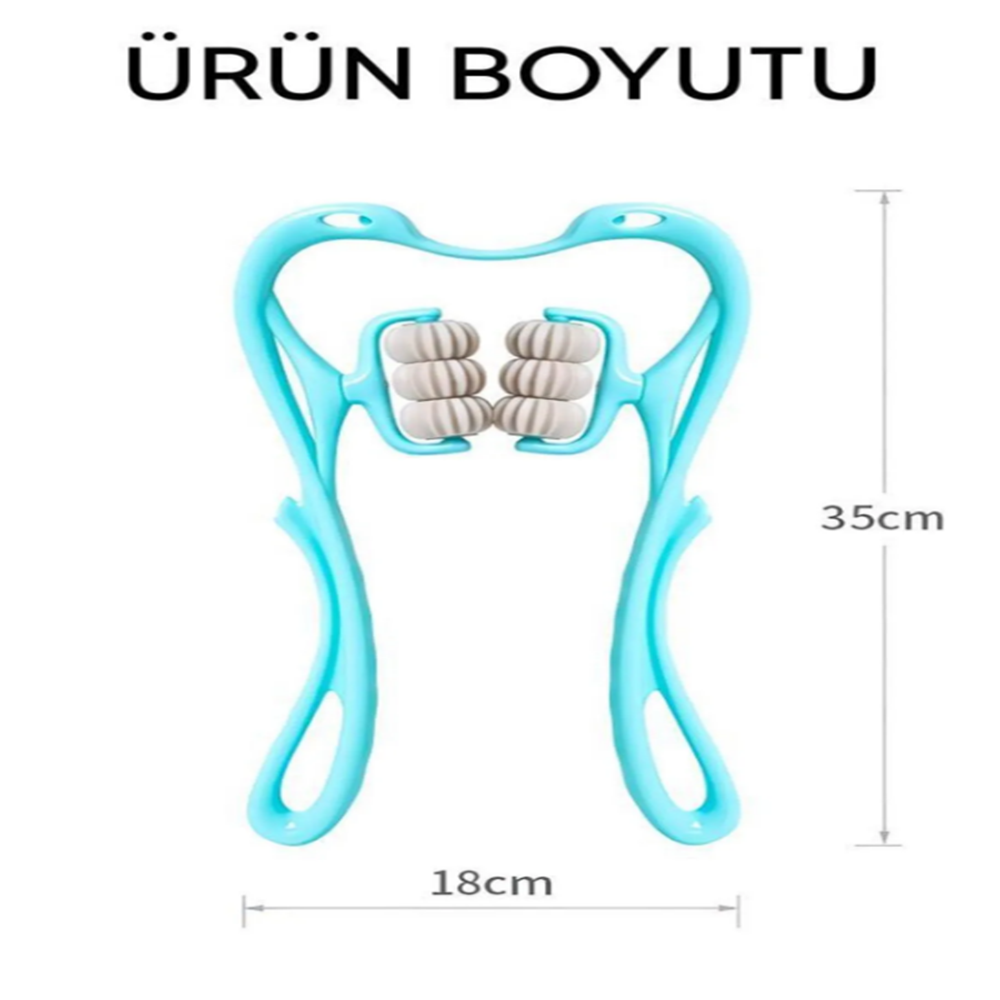 6 Tekerlekli Çok Fonksiyonlu Manuel Altı Tekerlekli Boyun Masaj Aleti