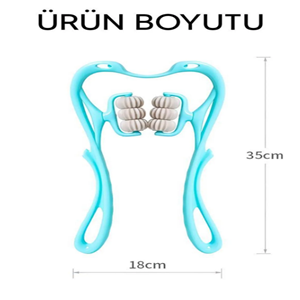6 Tekerlekli Çok Fonksiyonlu Manuel Altı Tekerlekli Boyun Masaj Aleti