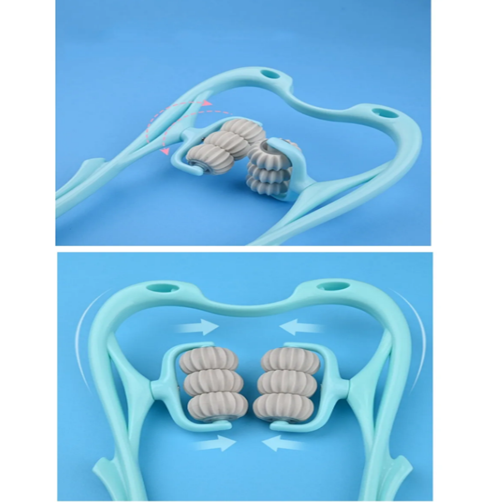 6 Tekerlekli Çok Fonksiyonlu Manuel Altı Tekerlekli Boyun Masaj Aleti
